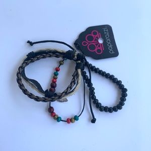 Mix texture bracelet